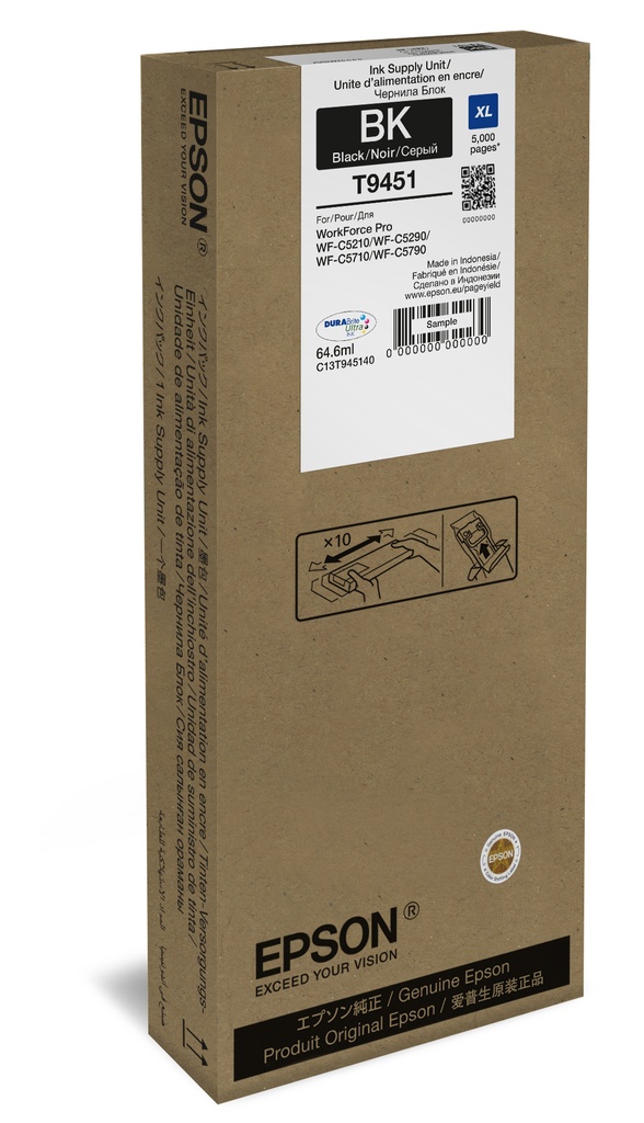 Epson C13T945140 WF-C5xxx Series Cartouche XL Black