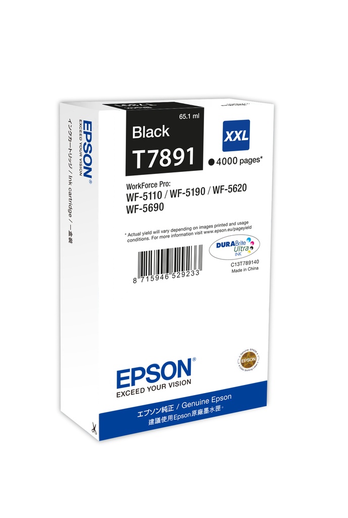 Epson Encre Noire XXL C13T789140 (4 000 p)