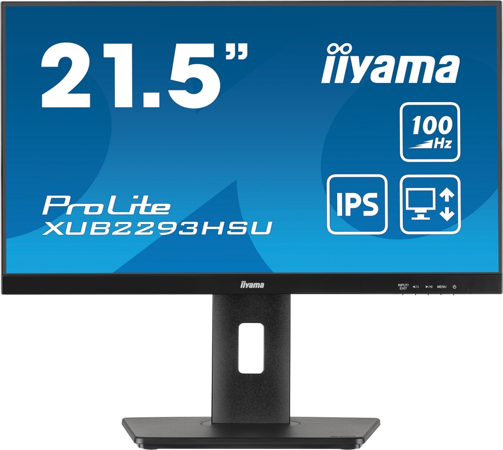 IIYAMA XUB2293HSU-B7 IPS HP DP-HDMI HUB USB Pivot