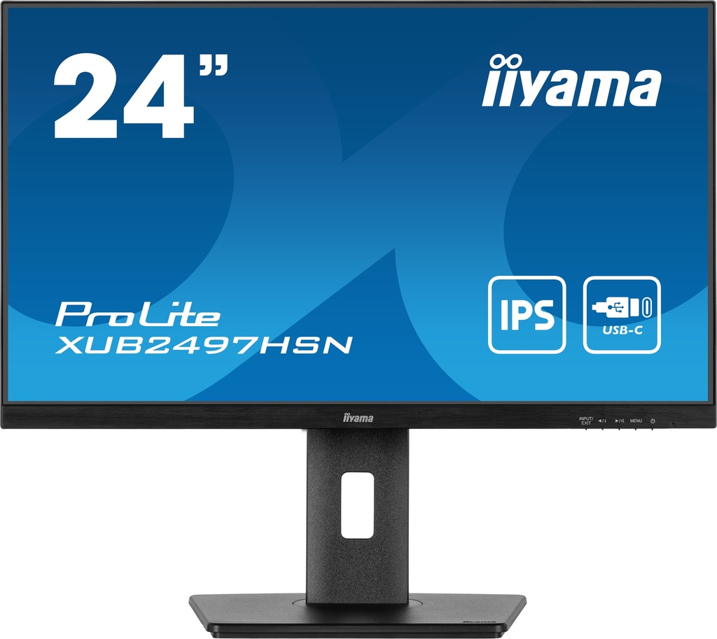 IIYAMA XUB2497HSN-B2  IPS HDMI-DP HUB USB- USB-C Dock - RJ45
