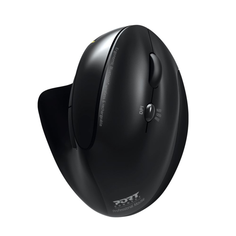 PORT Souris sans fil 2.4 GHz & Bluetooth® Rechargeable ergonomique 900706-BT