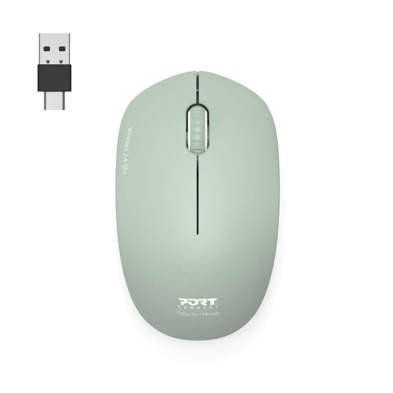 PORT Souris sans fil 2.4GHz Collection II Vert Olive 900543