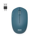 PORT Souris sans fil 2.4GHz Collection II Bleu Canard 900545