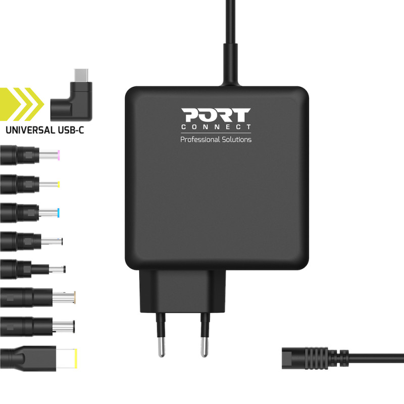 PORT Alimentation secteur universelle + USB-C 90W 900007B-EU