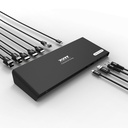 PORT Station d'accueil bureau 3 X 4K USB-A & USB-C 12 périphériques 85W 901904-EU