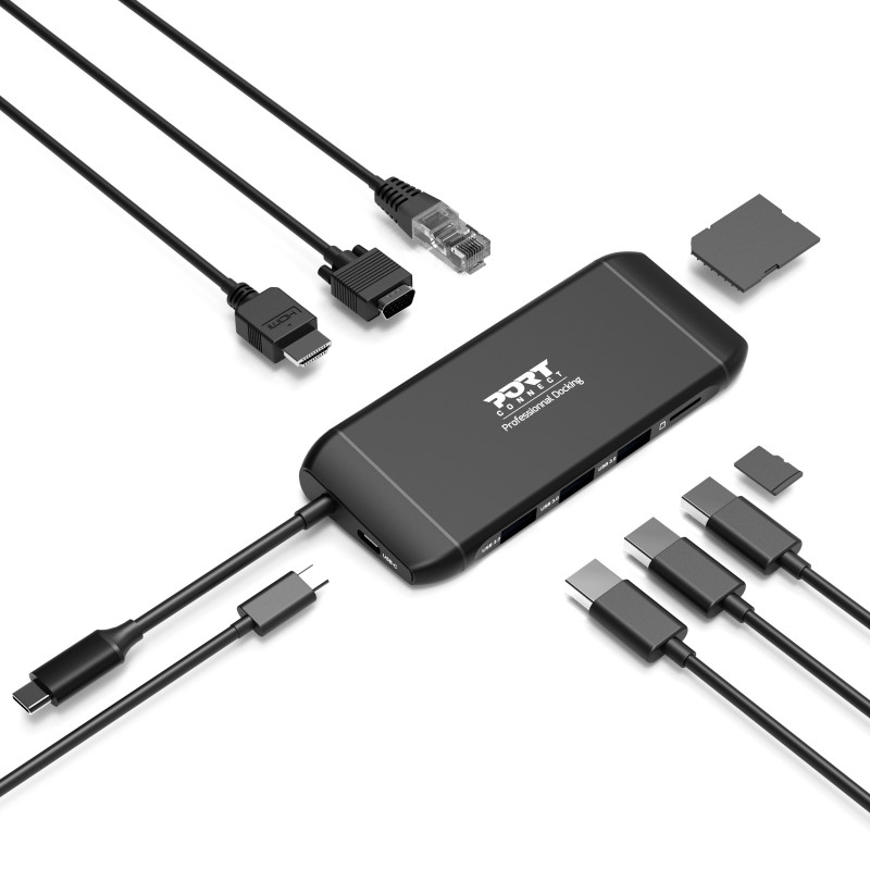PORT Station d'accueil mobile 1 X 4K USB-C 7 périphériques 100W  901913