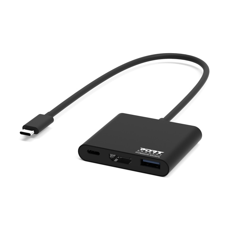 PORT Mini station d'accueil mobile 1 X 4K USB-C 3 périphériques 60W  900140