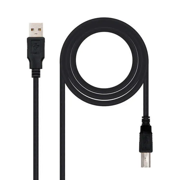 Nanocable 10.01.0104-BK Cordon USB 2.0 A-B M / M Noir - 3m