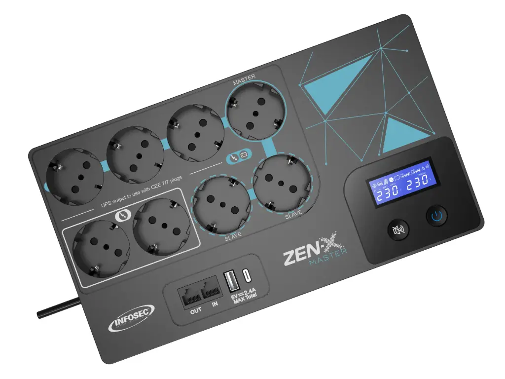 Infosec Zen-X Master 1000 FR/SCHUKO - 66126