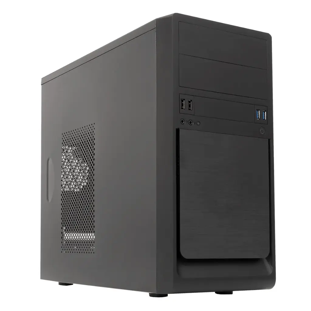 Unykach UK6023 U3 Boîtier tour MicroATX - Alimentation 500 W incluse - Prise en charge des disques 3,5" et 2,5" - USB-A 3.2/2.0 et audio 51992 