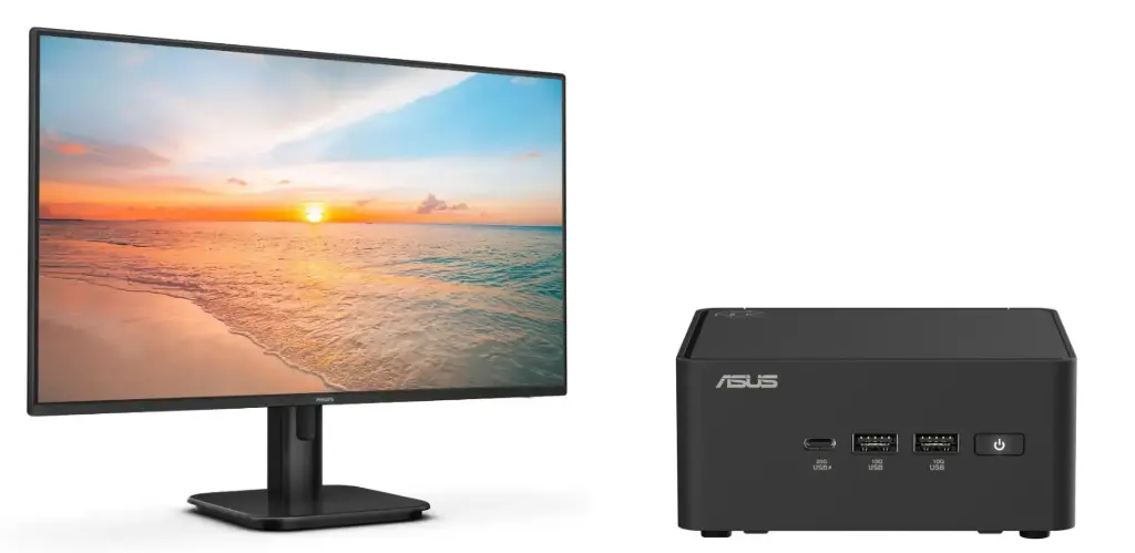 NUC I3 100U - 16GB DDR5 - SSD 480Go - W11Pro - Moniteur 24''