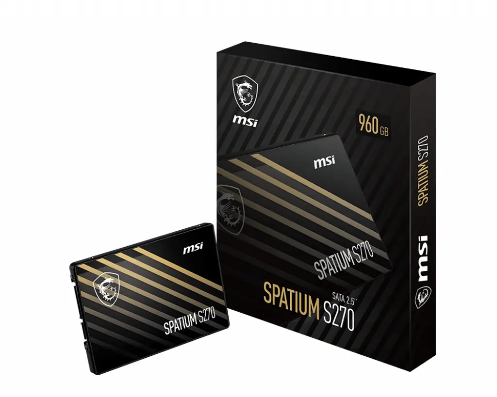 MSI SPATIUM S270 SATA 2.5 240GB disque SSD 240 Go 2.5" Série ATA III 3D NAND