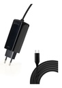 Tooq TQLC-USBCGAN45PD-C Chargeur pour ordinateur portable 45 W GaN USB-C/PD - Câble de 1,80 m - Noir
