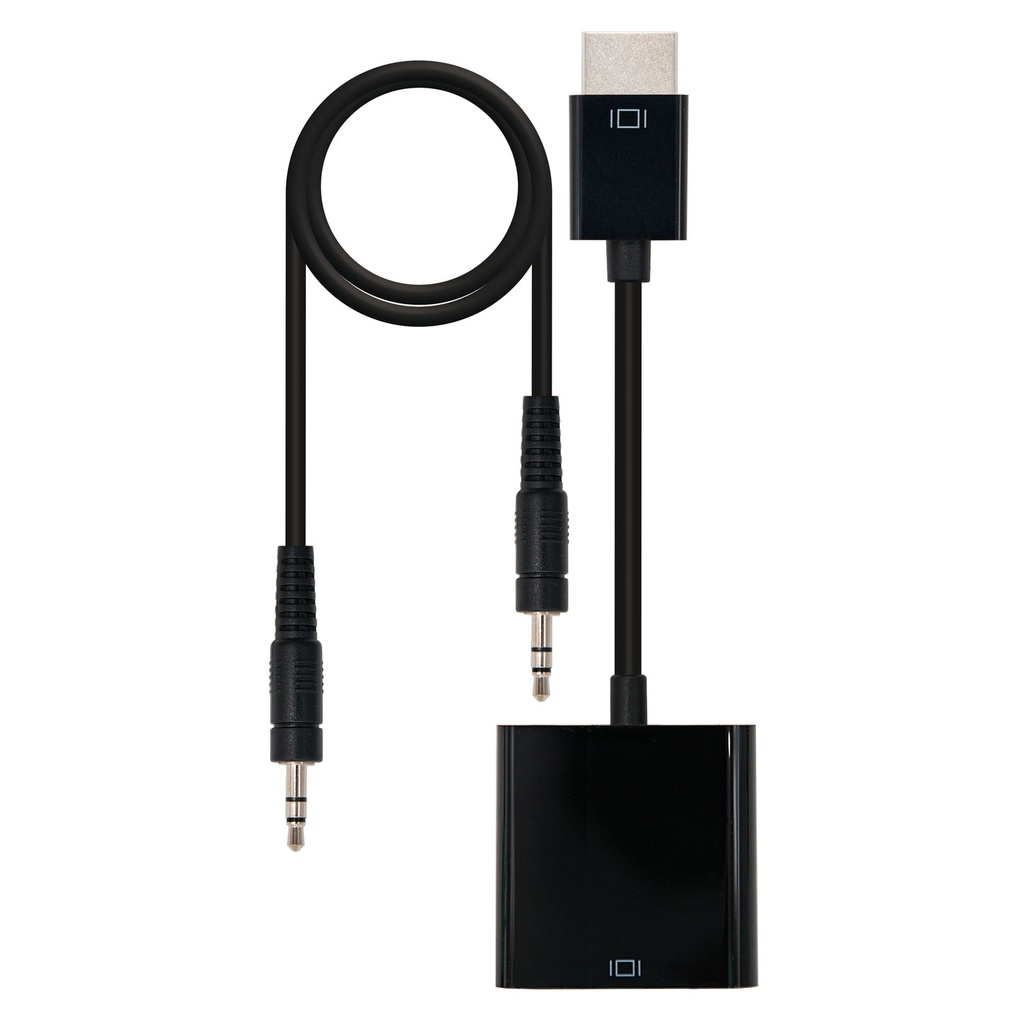 Nanocable 10.16.2001-BK convertisseur HDMI / SVGA+Audio 0.1 m