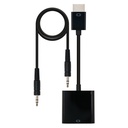 Nanocable 10.16.2001-BK convertisseur HDMI / SVGA+Audio 0.1 m