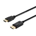 Aisens A125-0364 cordon DP/M vers HDMI/M - 2.0 m