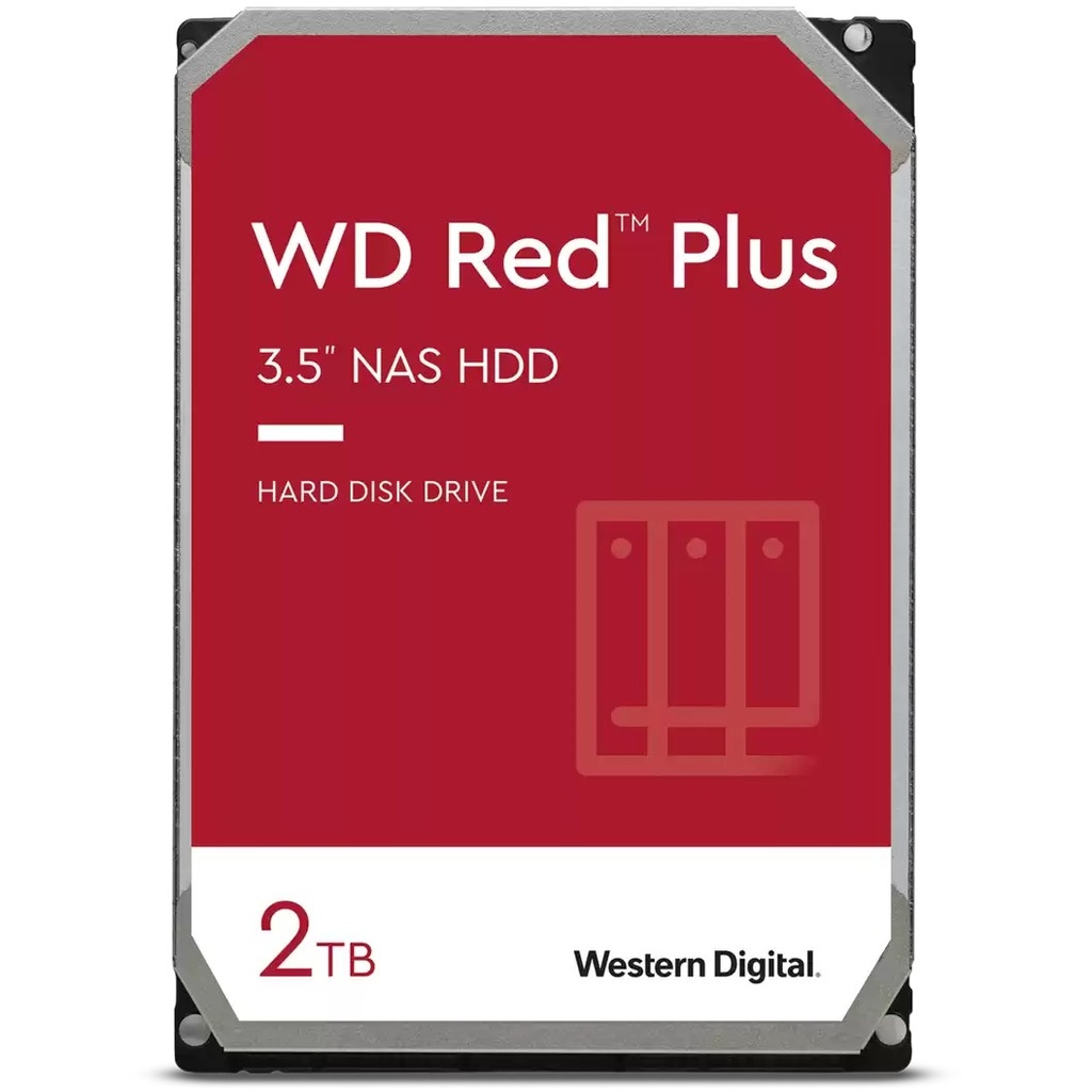 WD NAS WD20EFPX Red Plus de 2 To, 5 400 tr/min
