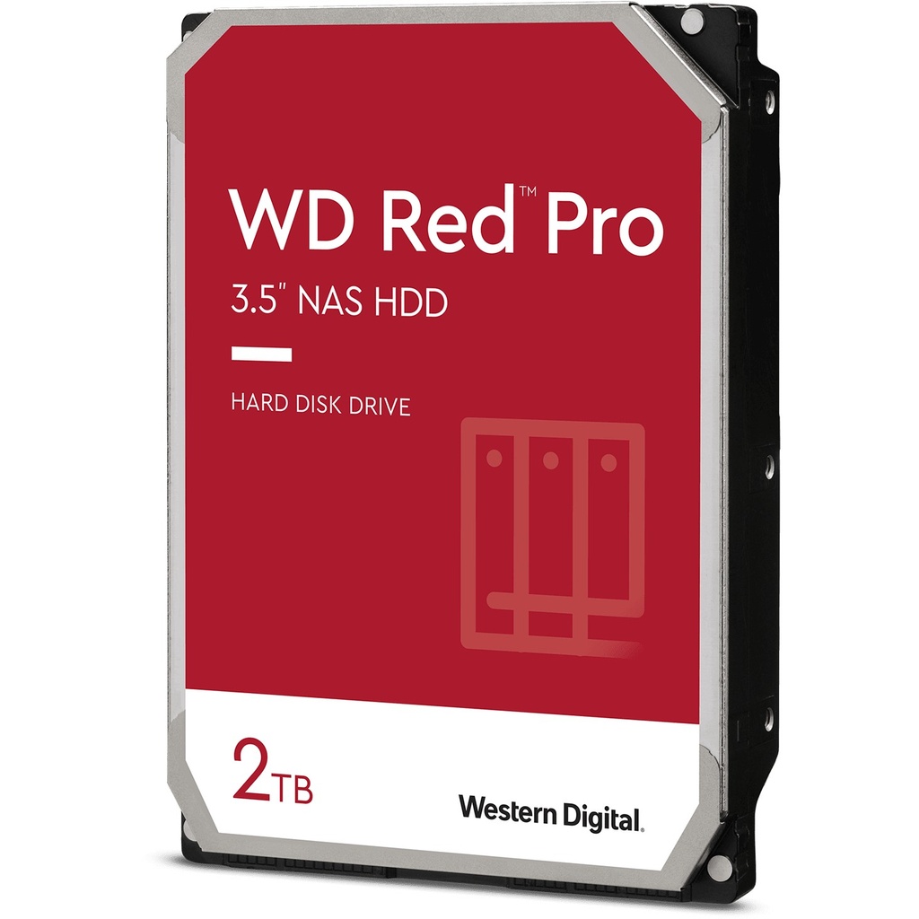 WD NAS  WD2002FFSX Red Pro 2 To, 7 200 tr/min, 64 Mo
 
