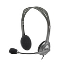 Logitech H111 Casque Avec fil Arceau Bureau/Centre d'appels Gris - 981-000593