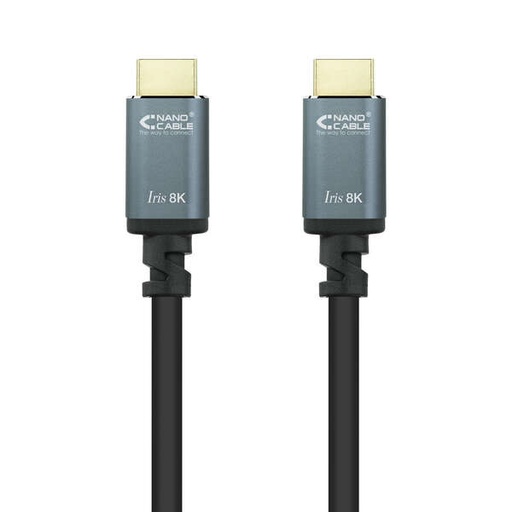 [CORHDMI0012] Nanocable 10.15.8001 HDMI 2.1 IRIS 8K Mâle vers HDMI 2.1 IRIS 8K Mâle 1m - Couleur Noir