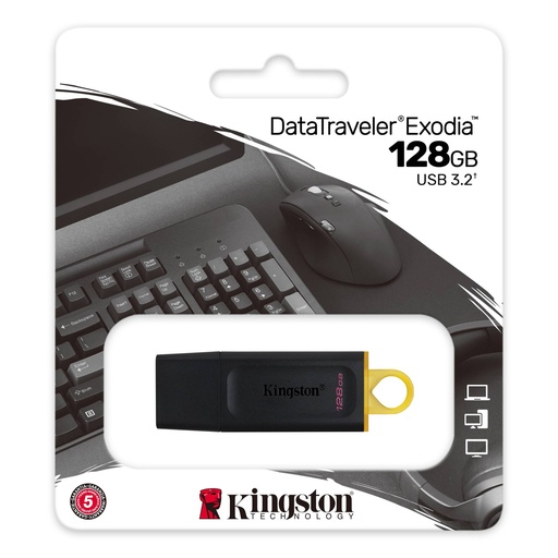 [CLE0002] Kingston DataTraveler Exodia 128 Go - USB 3.2 Gen 1 