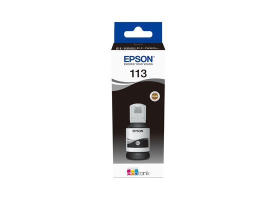 [CON0007] Epson 113 Bouteille noire EcoTank (127 ml) 7500 Pages 	C13T06B140