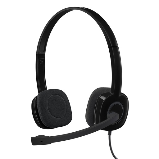 [CAS0016] Logitech H151 - Casque Filaire - Design Sur tête - Stéréo - Couleur Noir - 981-000589