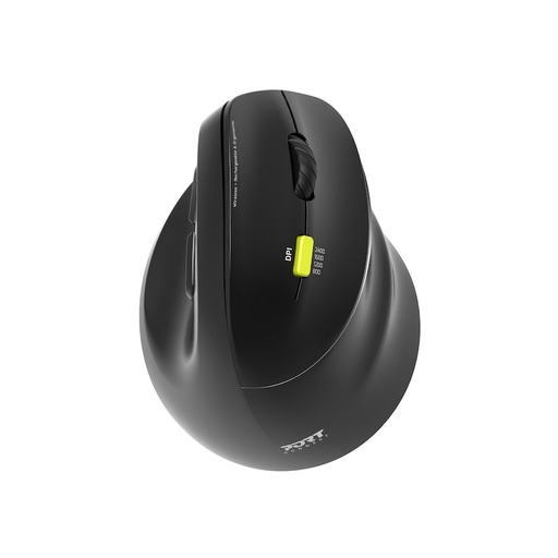 [SOU0041] PORT Souris ERGO droitier sans fil 2.4 GHz Bluetooth rechargeable 910007