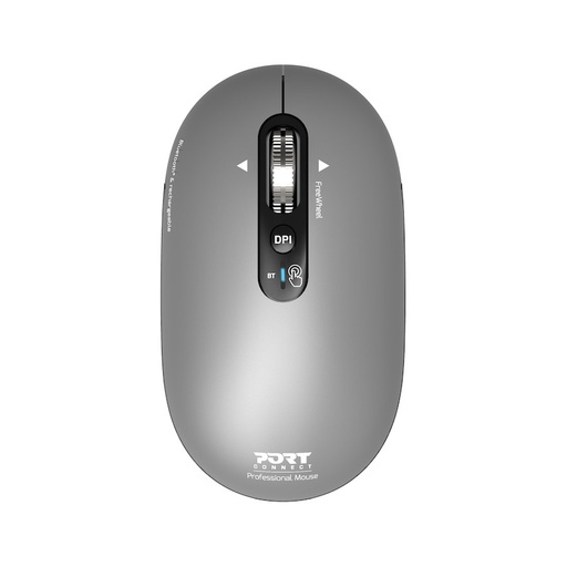 [SOU0046] PORT Souris sans fil 2.4 GHz & Bluetooth rechargeable PURE MAC 910009