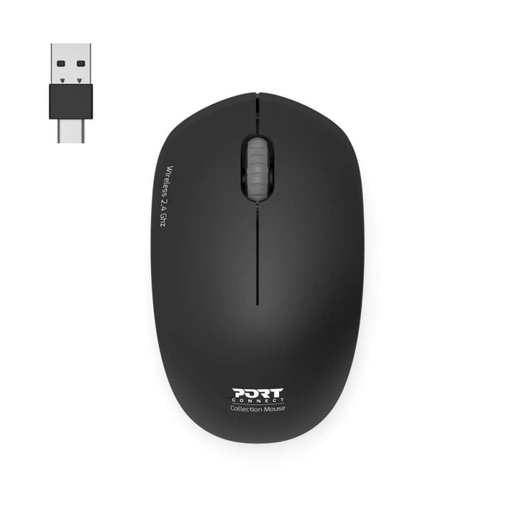 [SOU0048] PORT Souris sans fil 2.4GHz Collection II Noir 900540