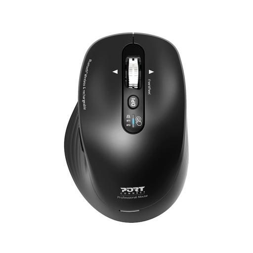 [SOU0056] PORT Souris BUSINESS sans fil 2.4 GHz Bluetooth rechargeable 910202