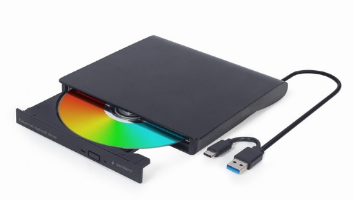 [LEC0013] Gembird DVW EXT SLIM DVD-USB-03 noir USB-C&3.1 DVD8x CD24x
