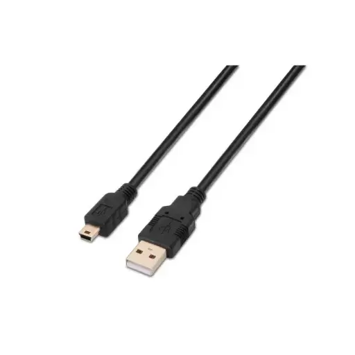 [CORUSB0019] Aisens A101-0025 - Câble USB 2.0 Type A mâle vers Mini B mâle - 1,8 m - Noir