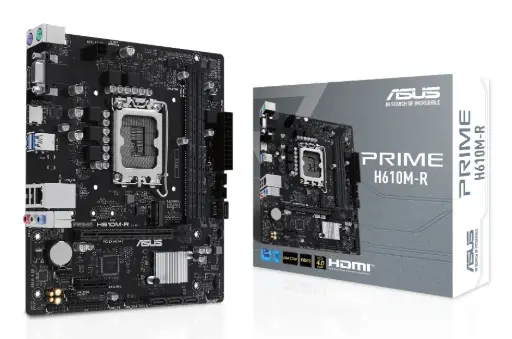 [CM0035] Asus PRIME H610M-R-SI LGA 1700 2DDR5 microATX 4xSATA MB 1xHDMI 2.1 1xDP 1.4 1xD-Sub 1xM.2