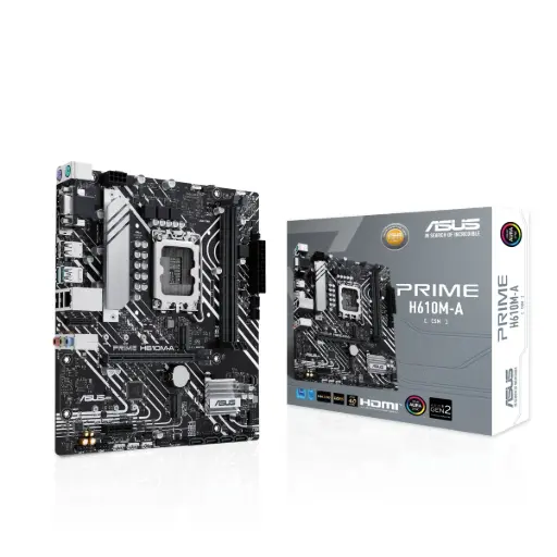 [CM0037] ASUS PRIME H610M-A-CSM - carte-mère - micro ATX - Socket LGA1700 - H610 - 2 DDR5 90MB1GL0-M0ECY0