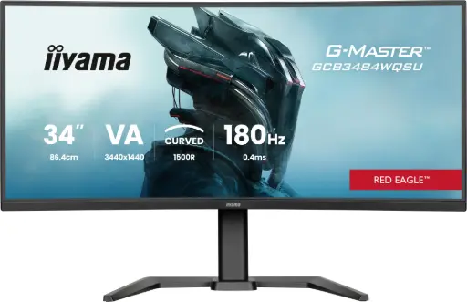 [MON0162] iiyama G-MASTER Red Eagle GCB3484WQSU-B1 - écran LED - incurvé - 34" - HDR