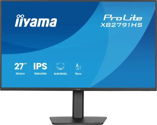 [MON0169] IIYAMA ProLite XB2791HS-B1 écran plat de PC 68,6 cm (27") 1920 x 1080 pixels Full HD LED Noir