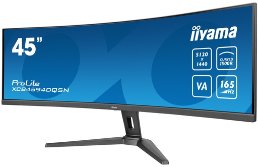 [MON0024] IIYAMA XCB4594DQSN-B1  IPS HDMI-2*DP-USB-C HUB USB- USB-C Dock - RJ45 - 5120*1440 -KVM 
