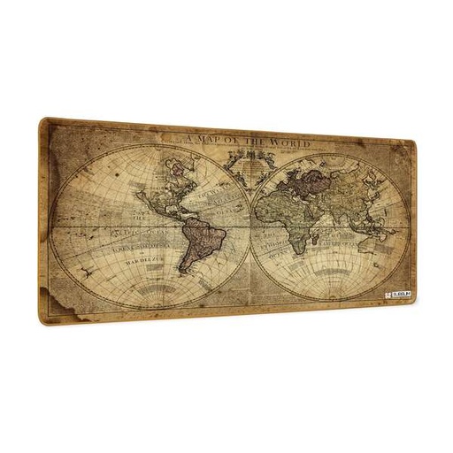 [TAP0005] Subblim SUB-MP-01PUW03 Tapis de souris Carte du monde vintage Taille 900x400x3 mm Base antidérapante
